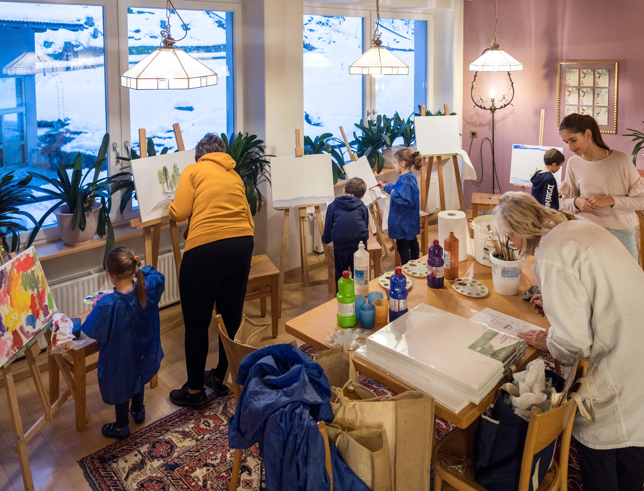 Malen mit den Kindern