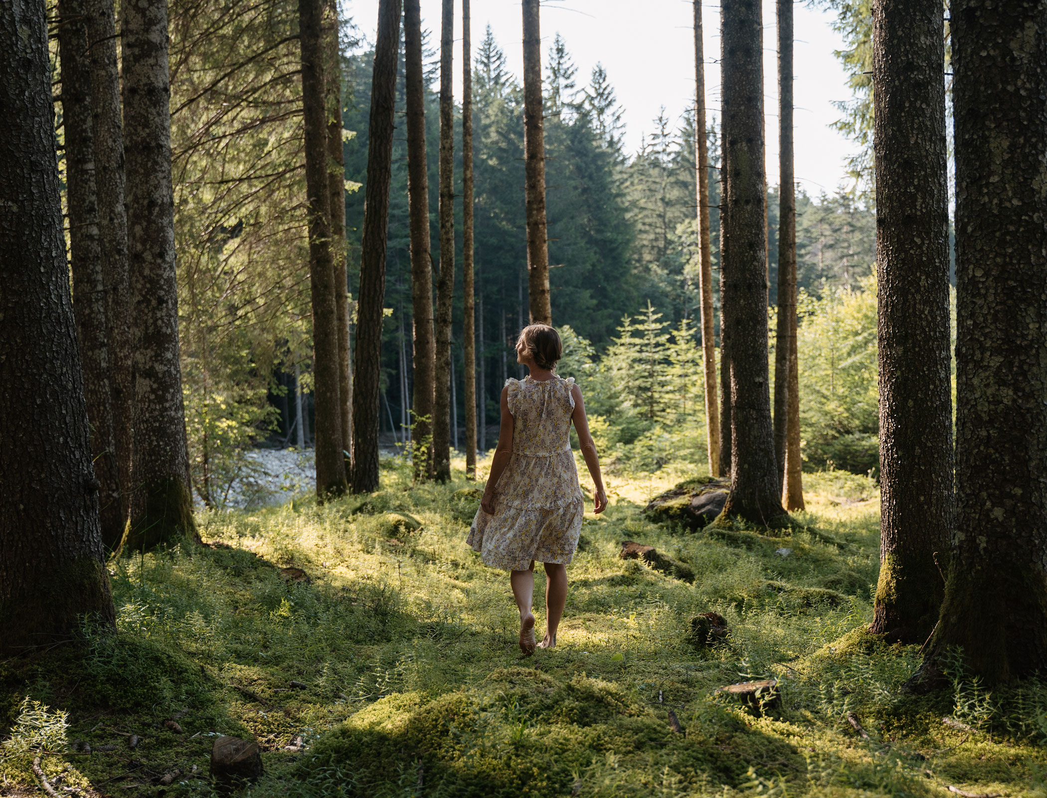 Woman in the woods