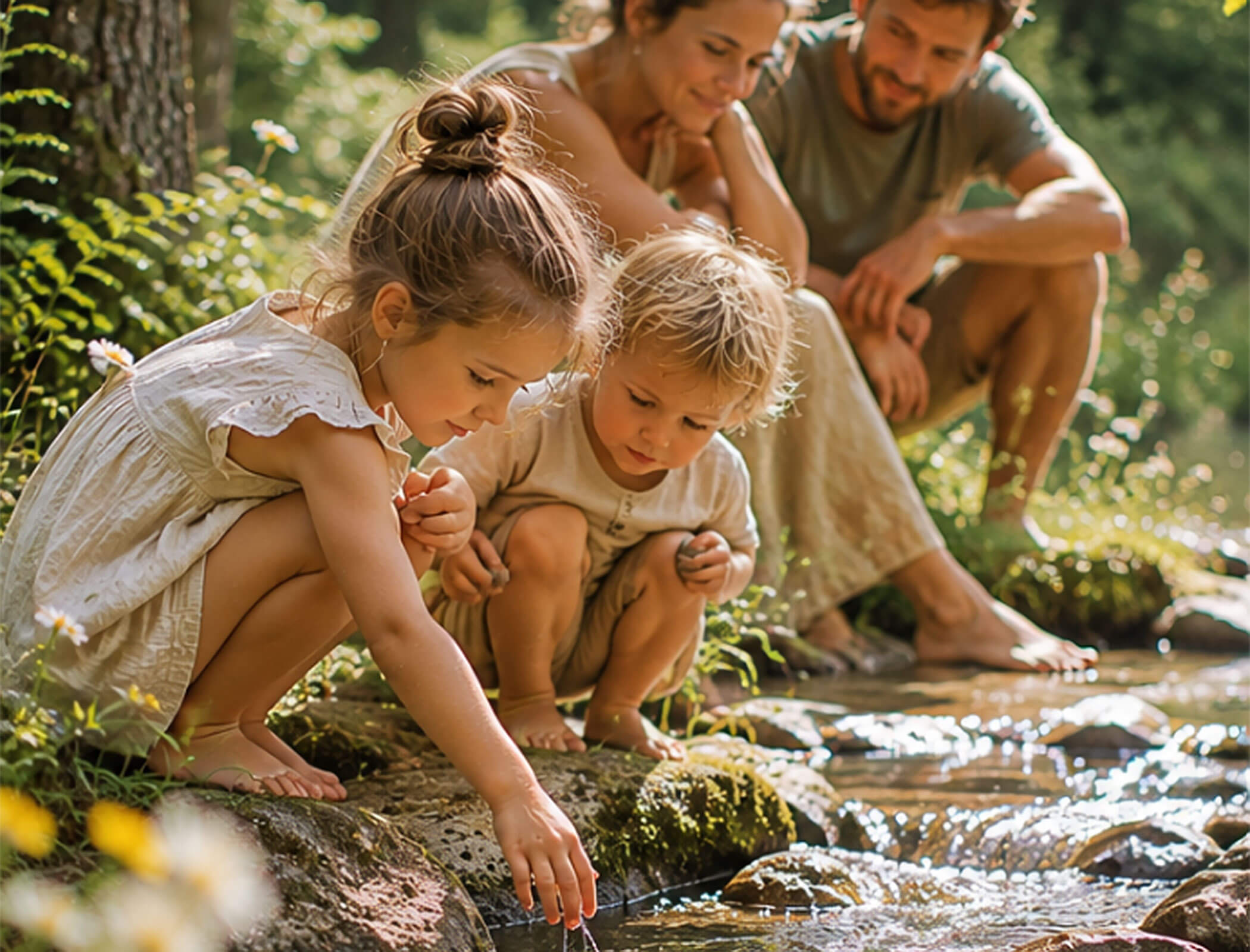 Familie in der Natur