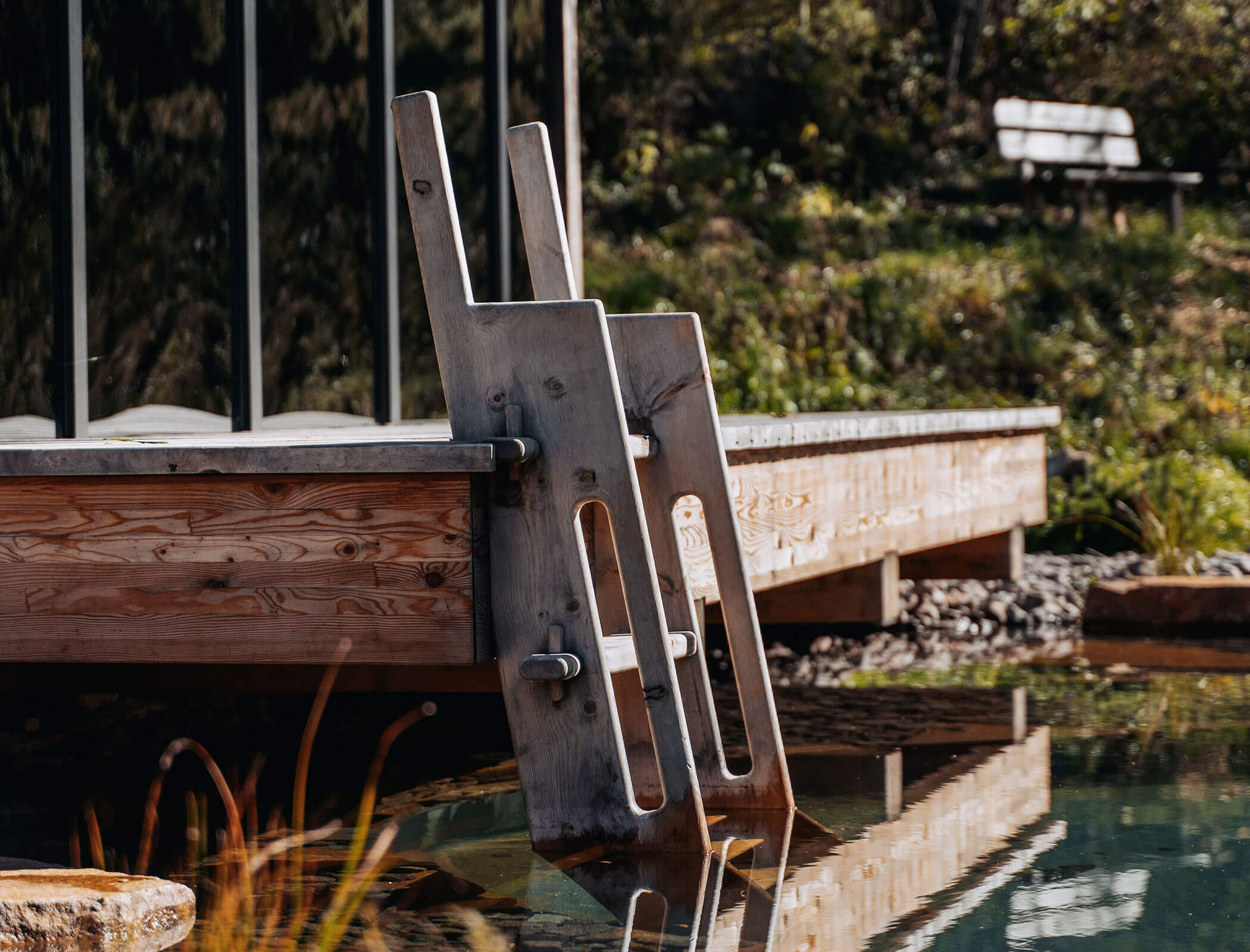 Ingresso nella bio-piscina - Bad Ratzes
