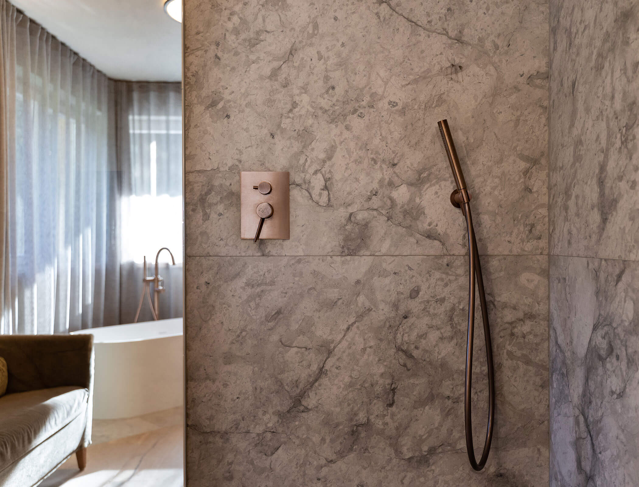 Doccia e vasca da bagno indipendente - Bad Ratzes
